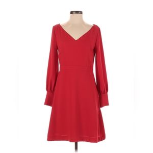 Ann Taylor A-line red dress size 10